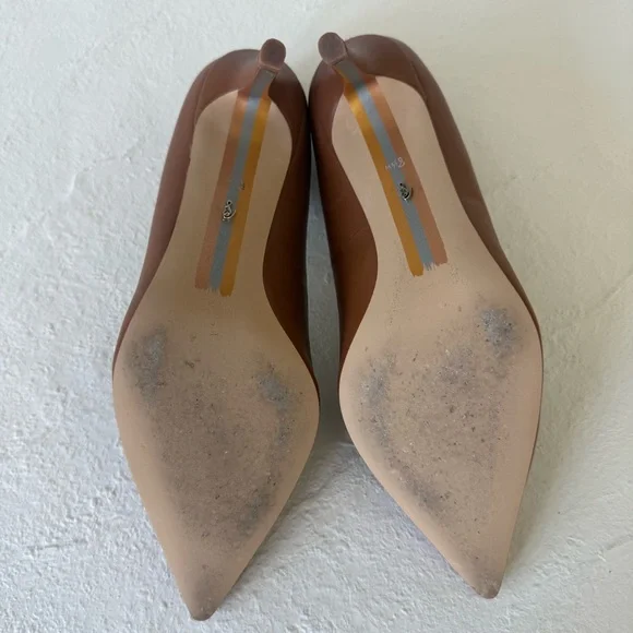 Sam Edelman Vienna Pointed Toe Heel – Saddle Leather – 8.5 Wide - Picture 8 of 9